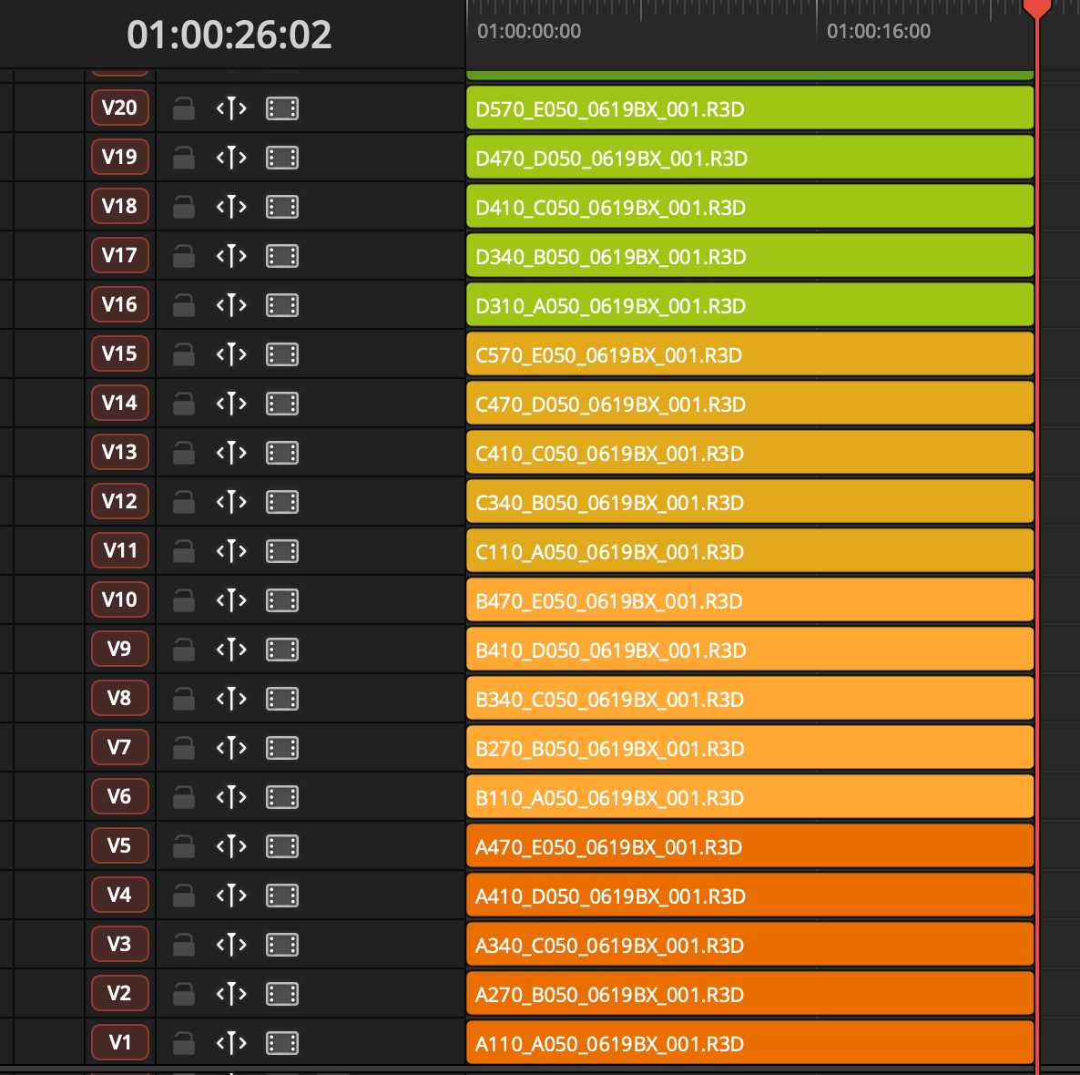 Rig Section as Clip Color
