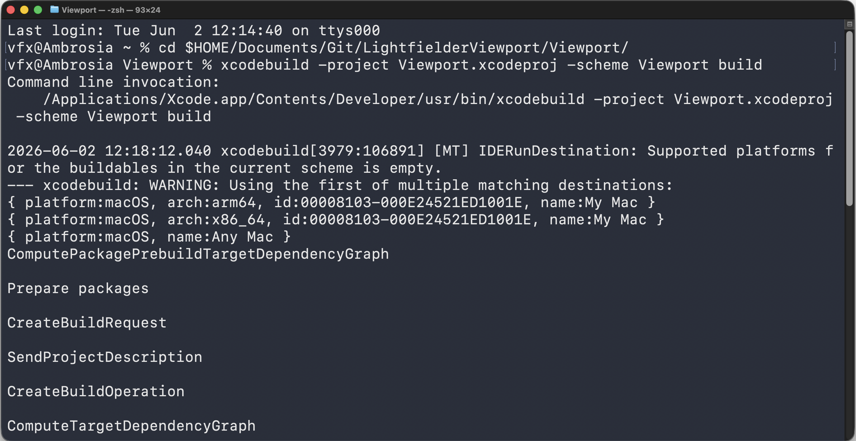 xcodebuild