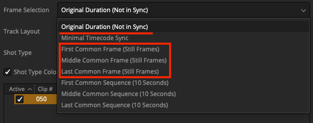 Frame Selection
