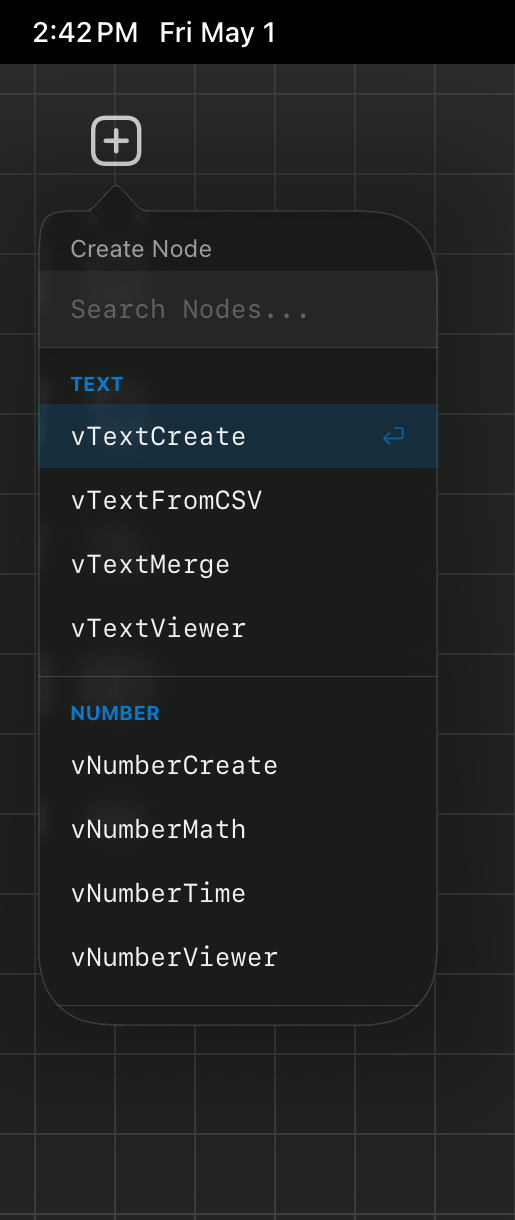 create node