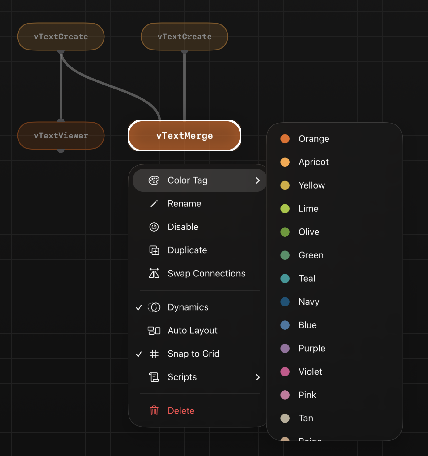 color tags