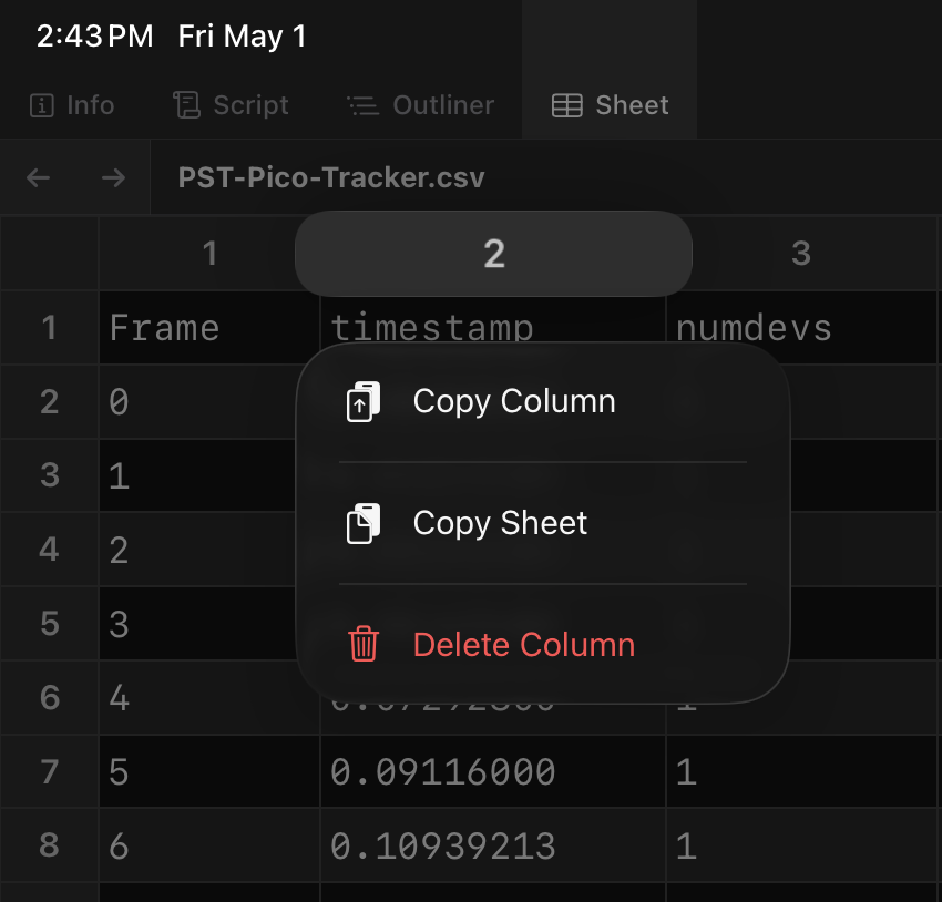 column-menu