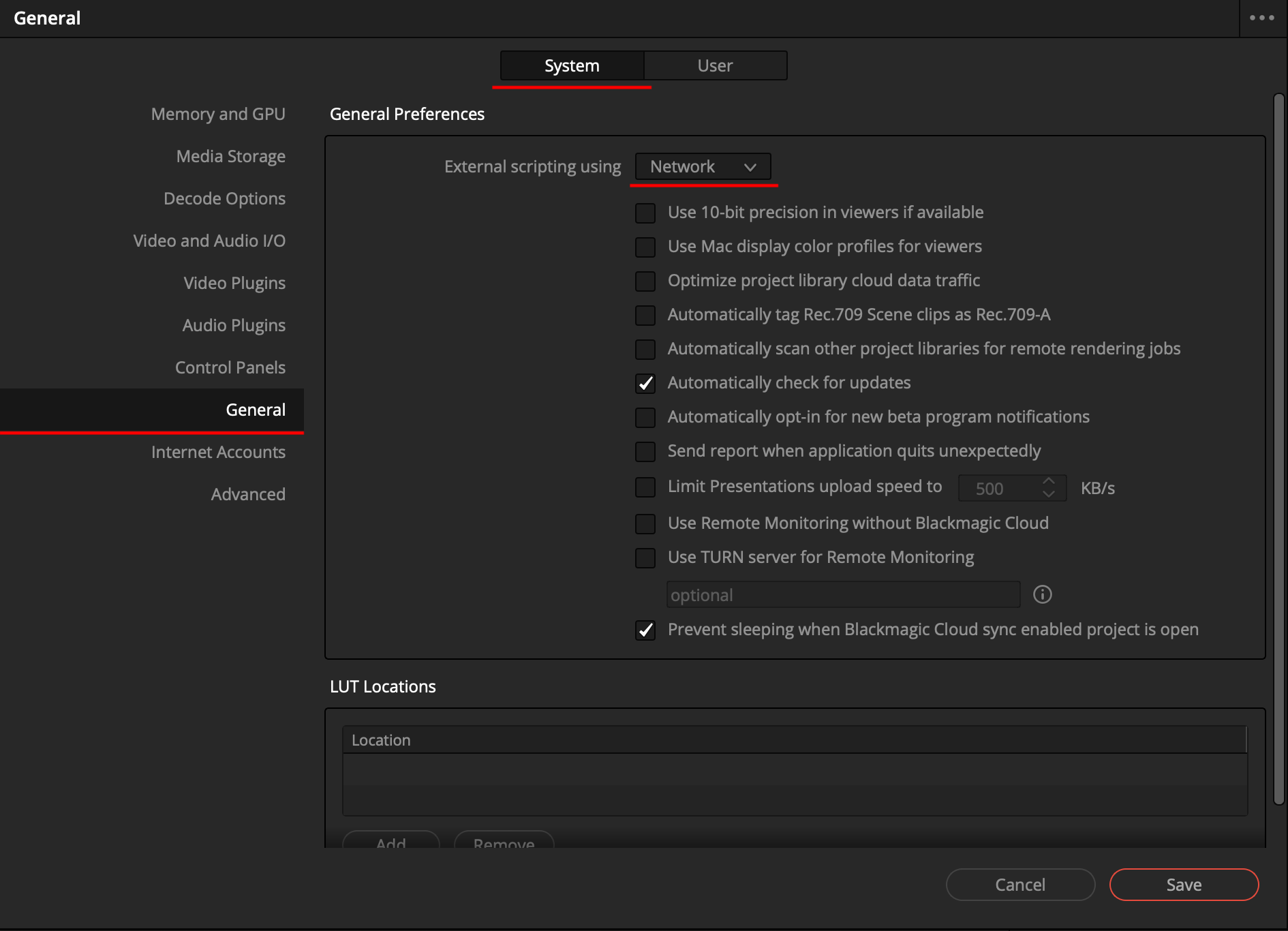 Resolve Scripting