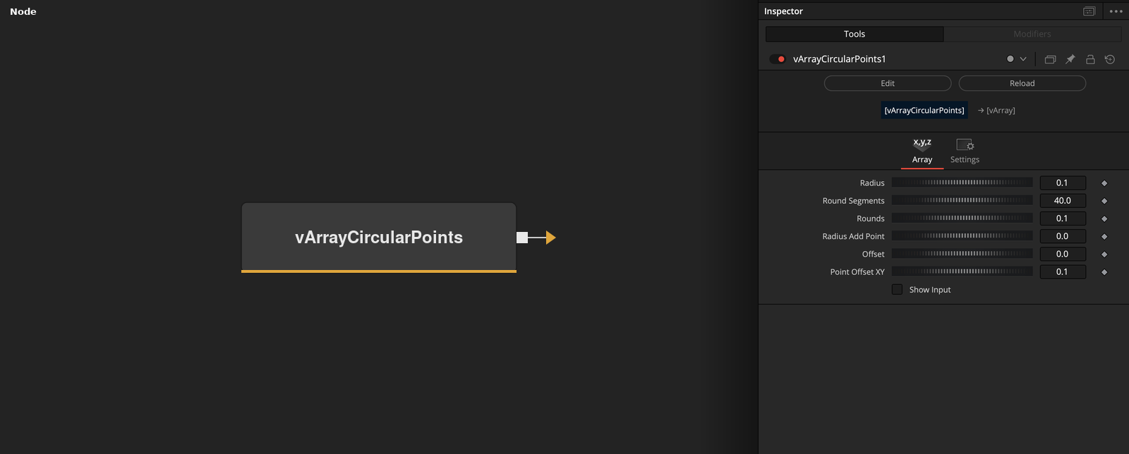 vArrayCircularPoints node