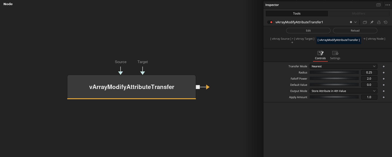 vArrayModifyAttributeTransfer node