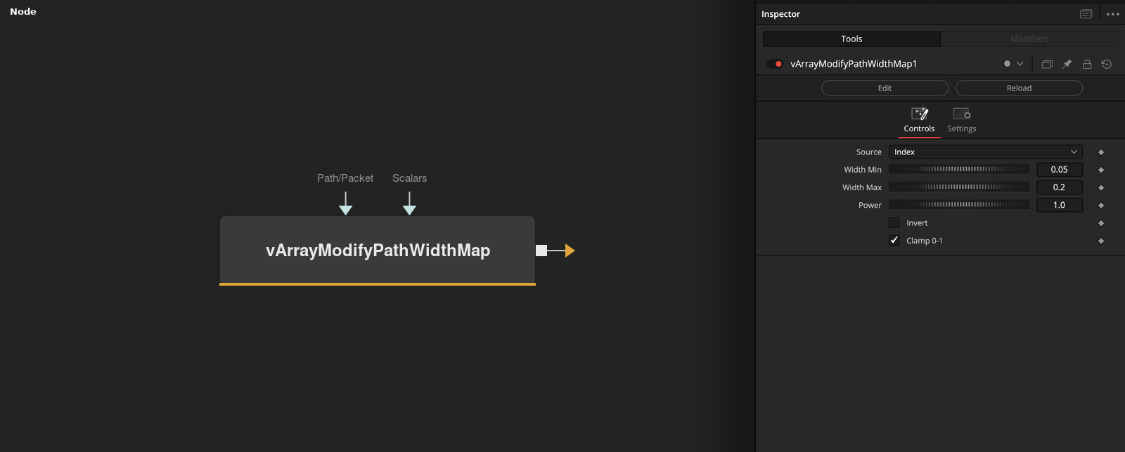 vArrayModifyPathWidthMap node