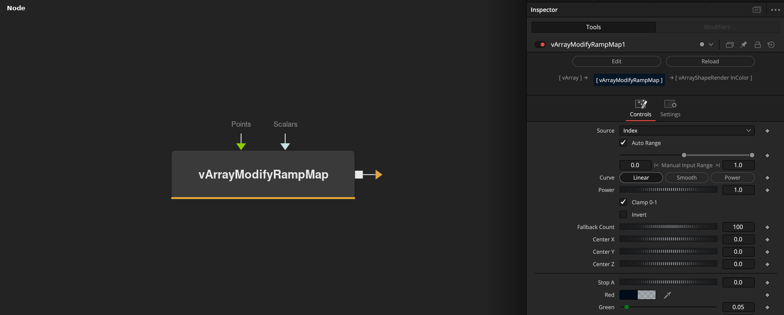 vArrayModifyRampMap node