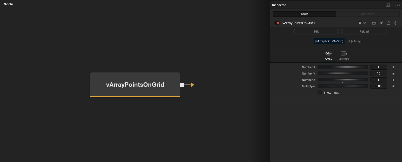 vArrayPointsOnGrid node