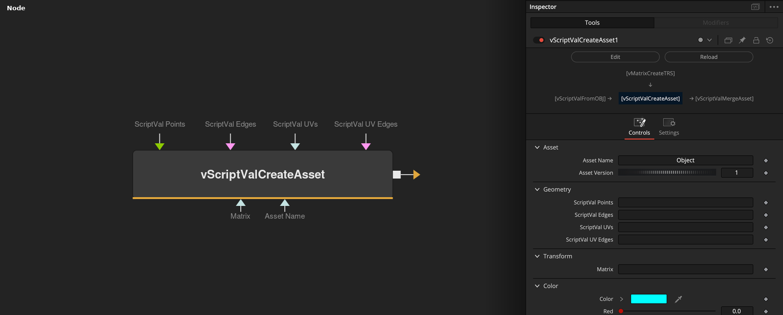 vScriptValCreateAsset node