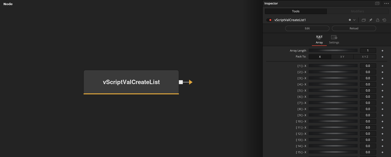 vScriptValCreateList node