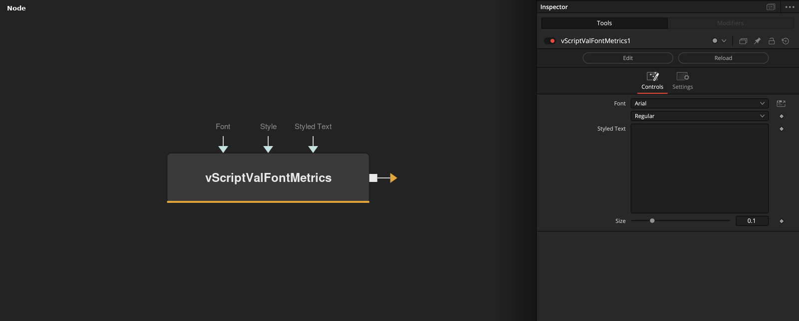 vScriptValFontMetrics node
