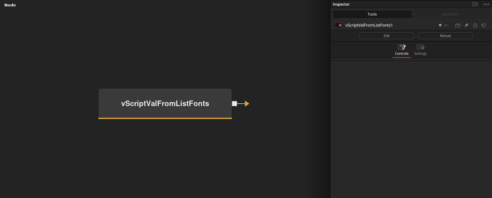 vScriptValFromListFonts node