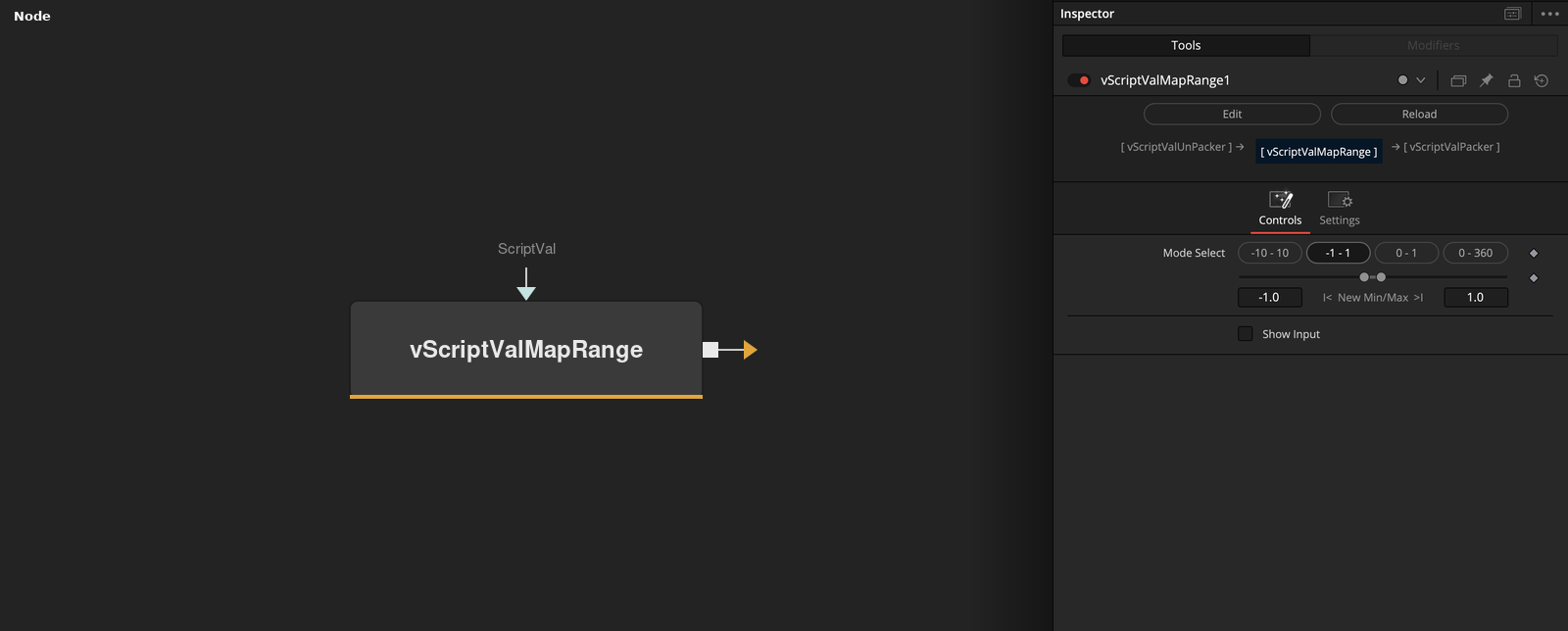 vScriptValMapRange node