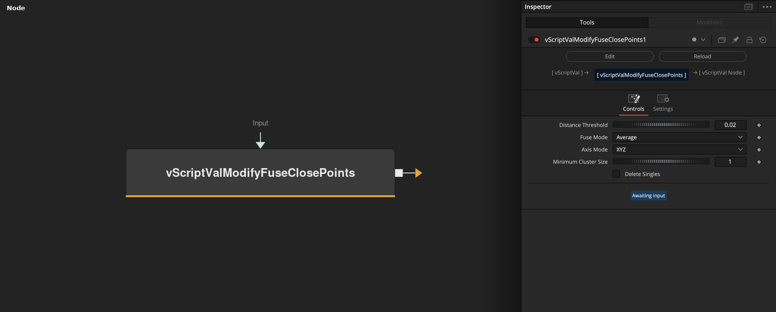 vScriptValModifyFuseClosePoints node