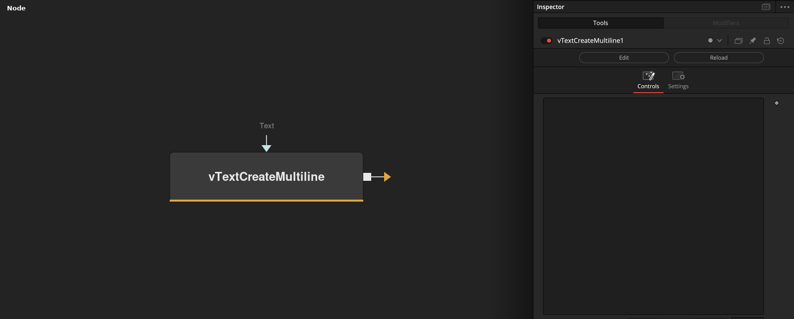 vTextCreateMultiline node